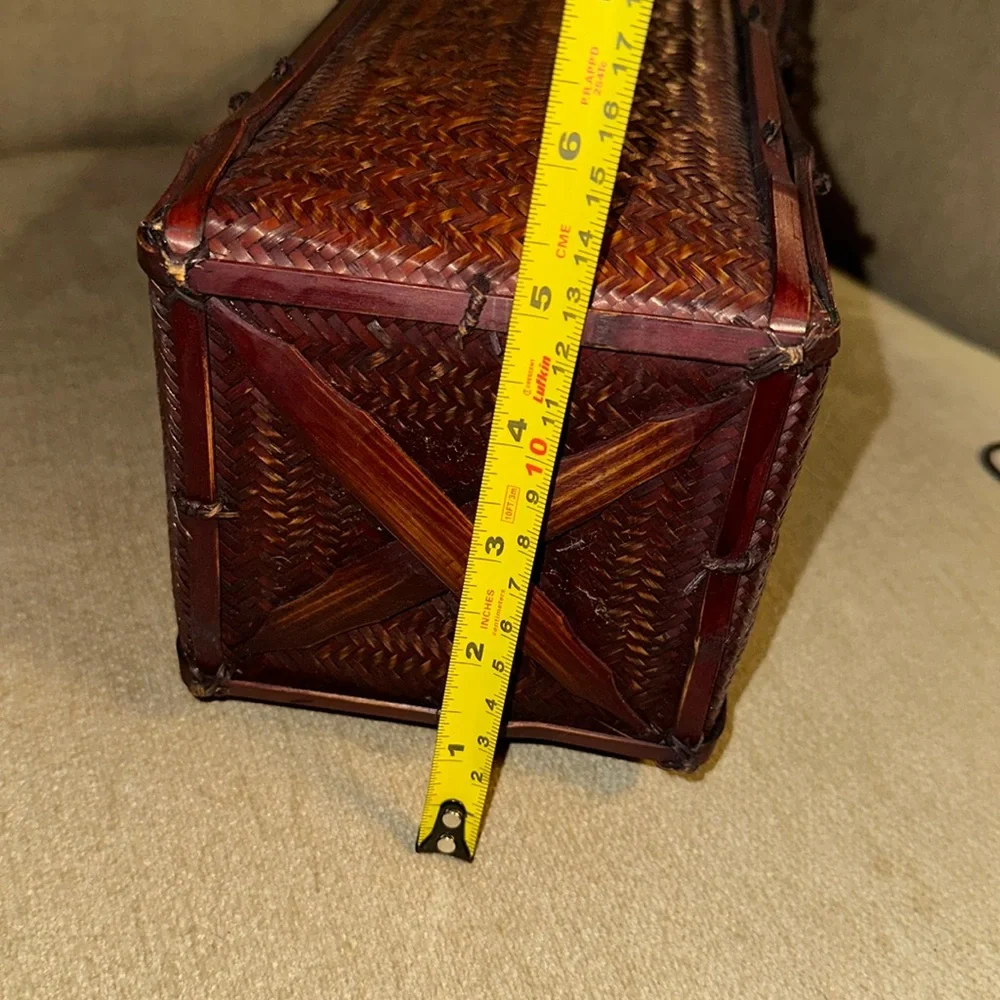 VINTAGE JAPANESE IKEBANA VASE/BASKET Late Meiji Period Height 19” - Picture 12 of 12